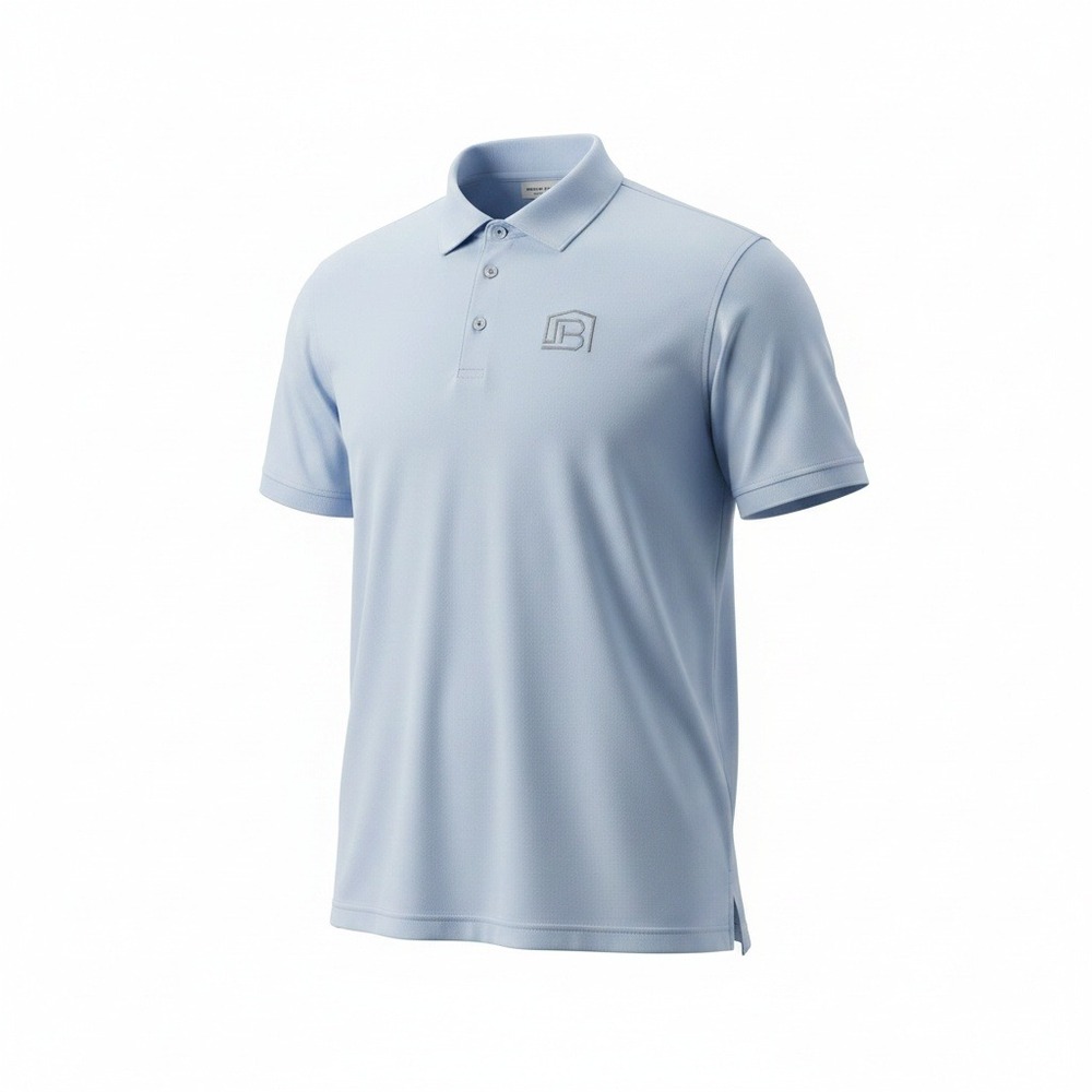 Peter Millar Summer Comfort Polo Mens XL Light Blue Golf Performance Logo Shirt